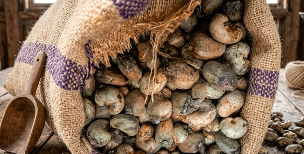 High-quality dried raw cashew nuts carefully sourced and prepared for local and international markets.